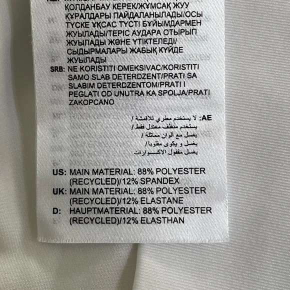 Adidas Girls White Ruffled Skort Size Small - Picture 7 of 7